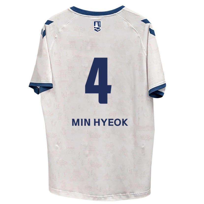 Danxen Heren Min-Hyeok Kim #4 Koninklijk Blauw Wit Uitshirt Uittenue 2026/27 T-Shirt