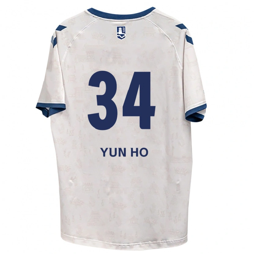 Danxen Heren Yun-Ho Jang #34 Koninklijk Blauw Wit Uitshirt Uittenue 2026/27 T-Shirt