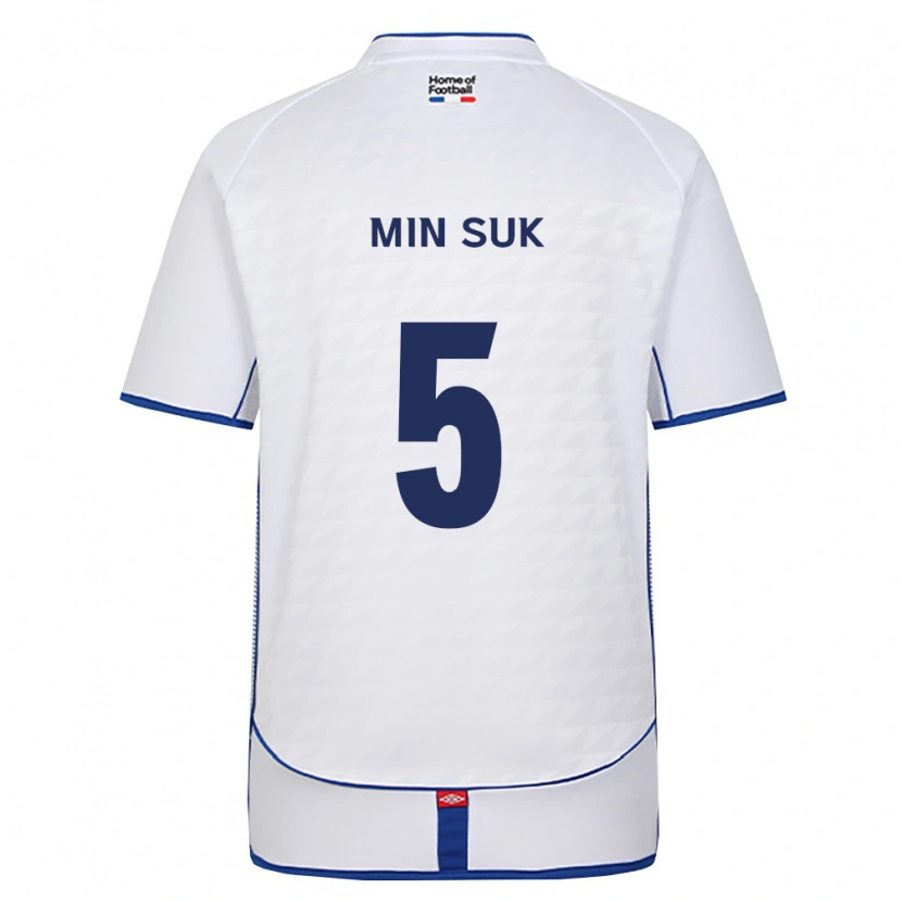 Danxen Heren Min Suk #5 Zwart Wit Rood Uitshirt Uittenue 2026/27 T-Shirt