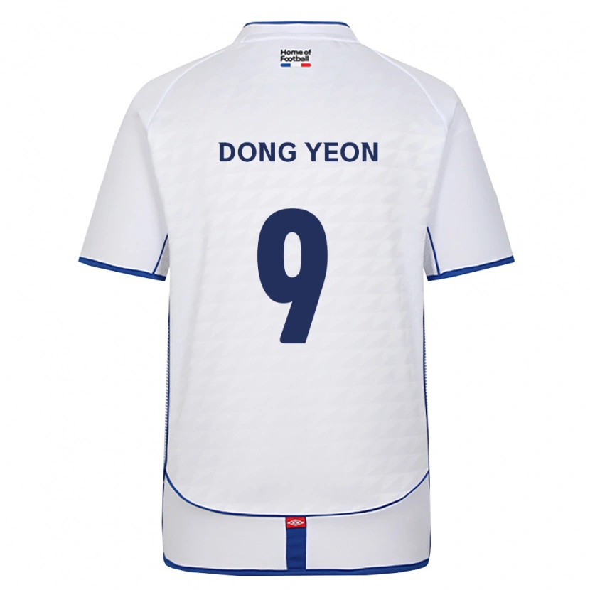 Danxen Heren Dong-Yeon Kim #9 Zwart Wit Rood Uitshirt Uittenue 2026/27 T-Shirt