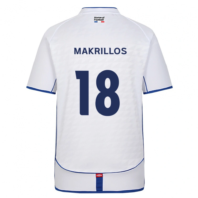 Danxen Heren Peter Makrillos #18 Zwart Wit Rood Uitshirt Uittenue 2026/27 T-Shirt