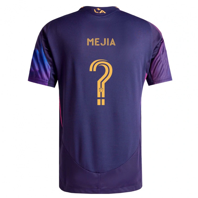 Danxen Heren Robert Mejia #0 Diep Paars Geel Uitshirt Uittenue 2026/27 T-Shirt