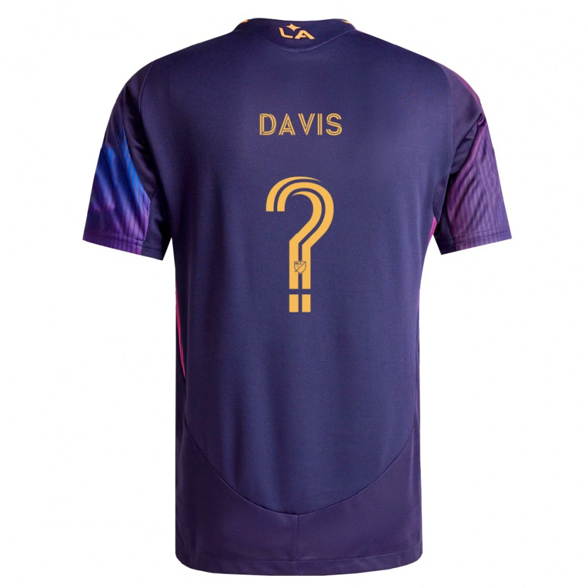 Danxen Heren Sean Davis #0 Diep Paars Geel Uitshirt Uittenue 2026/27 T-Shirt