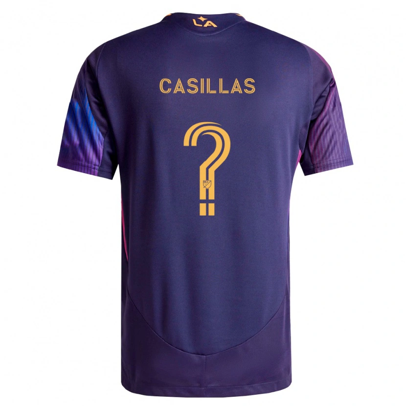 Danxen Heren Victor Casillas #0 Diep Paars Geel Uitshirt Uittenue 2026/27 T-Shirt