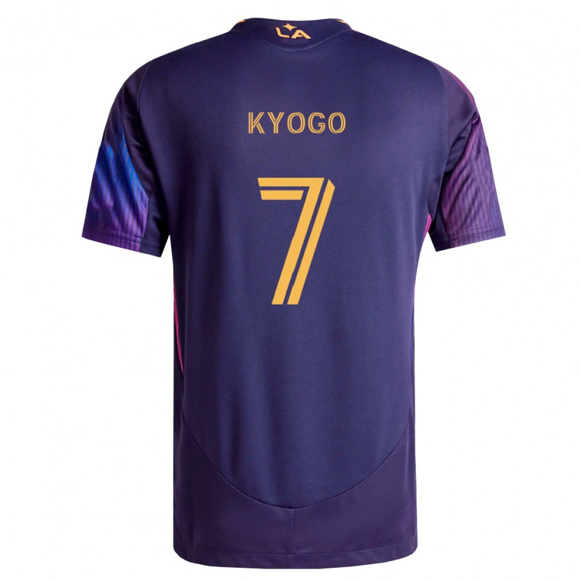 Danxen Heren Kyogo Furuhashi #7 Diep Paars Geel Uitshirt Uittenue 2026/27 T-Shirt