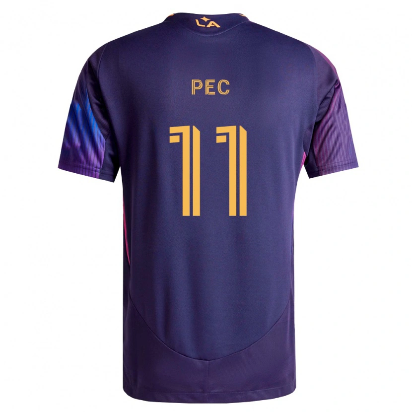 Danxen Heren Gabriel Pec #11 Diep Paars Geel Uitshirt Uittenue 2026/27 T-Shirt