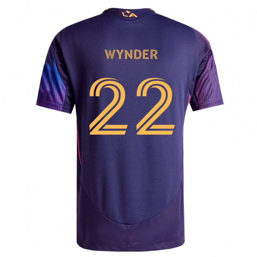 Danxen Heren Elijah Wynder #22 Diep Paars Geel Uitshirt Uittenue 2026/27 T-Shirt