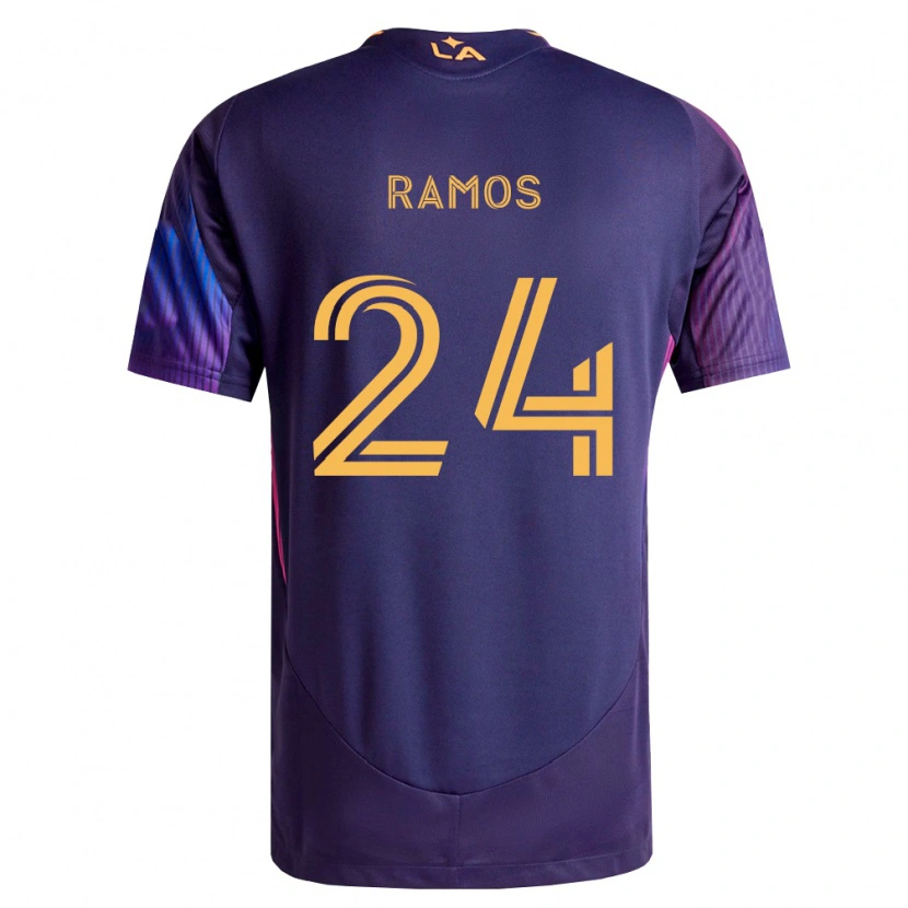 Danxen Heren Rubén Ramos #24 Diep Paars Geel Uitshirt Uittenue 2026/27 T-Shirt