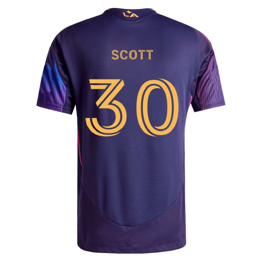 Danxen Heren Brady Scott #30 Diep Paars Geel Uitshirt Uittenue 2026/27 T-Shirt