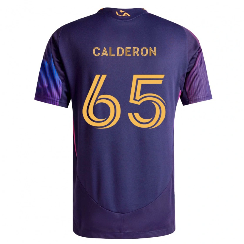 Danxen Heren Juan Calderón #65 Diep Paars Geel Uitshirt Uittenue 2026/27 T-Shirt