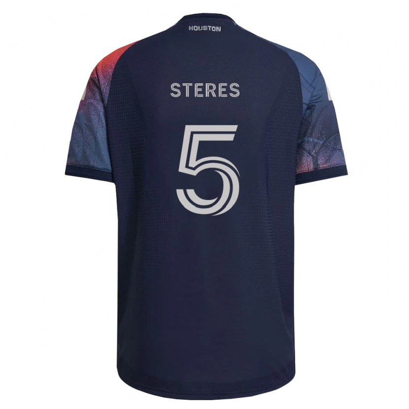 Danxen Heren Daniel Steres #5 Diep Blauw Wit Oranje Uitshirt Uittenue 2026/27 T-Shirt