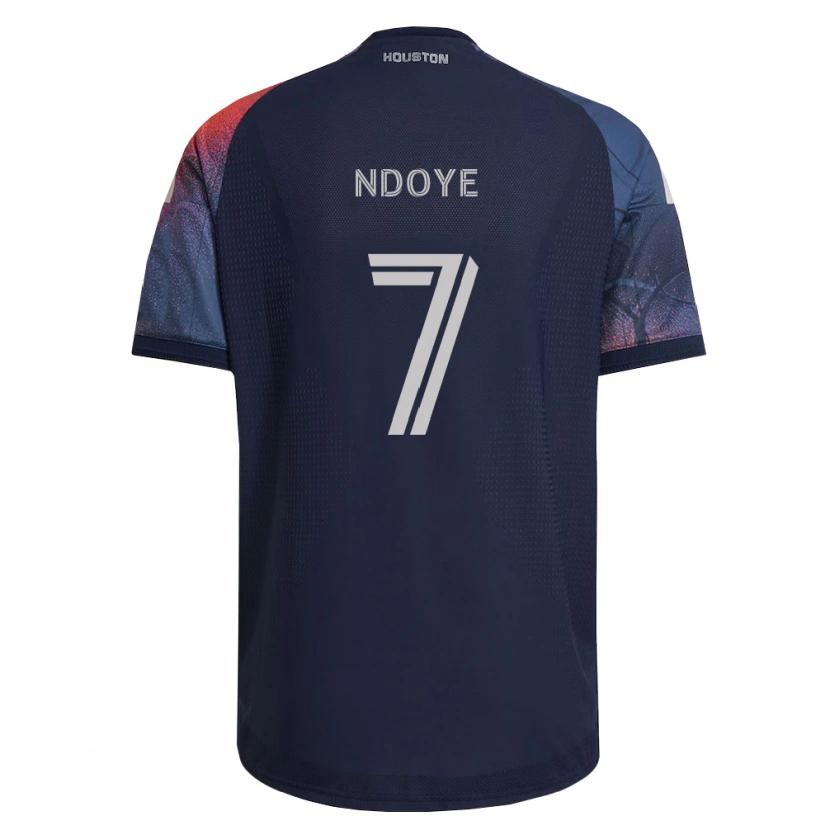 Danxen Heren Papa Ndoye #7 Diep Blauw Wit Oranje Uitshirt Uittenue 2026/27 T-Shirt