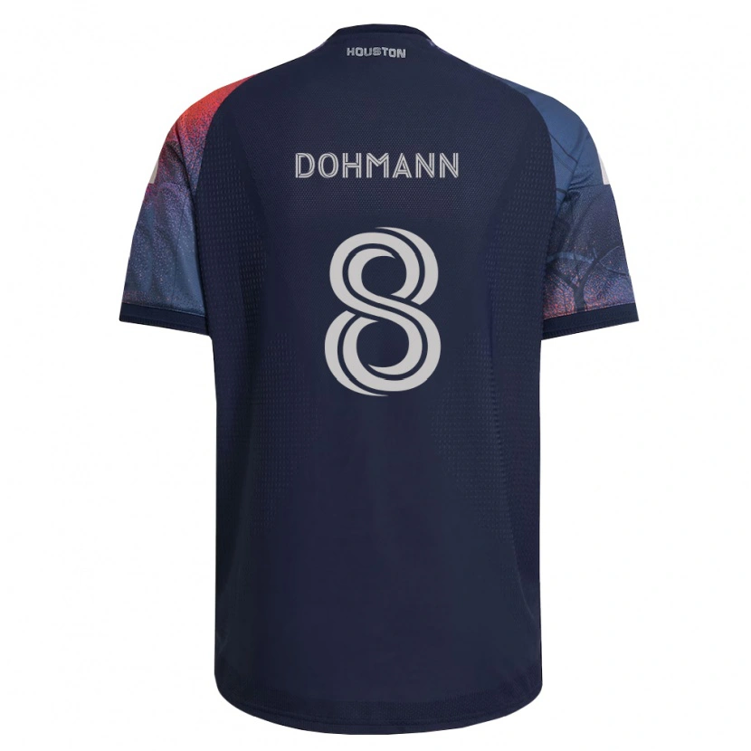Danxen Heren Gustavo Abreu Dohmann #8 Diep Blauw Wit Oranje Uitshirt Uittenue 2026/27 T-Shirt
