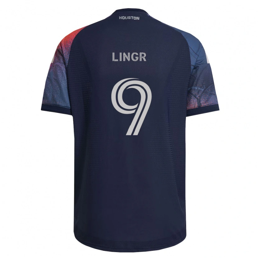 Danxen Heren Ondrej Lingr #9 Diep Blauw Wit Oranje Uitshirt Uittenue 2026/27 T-Shirt