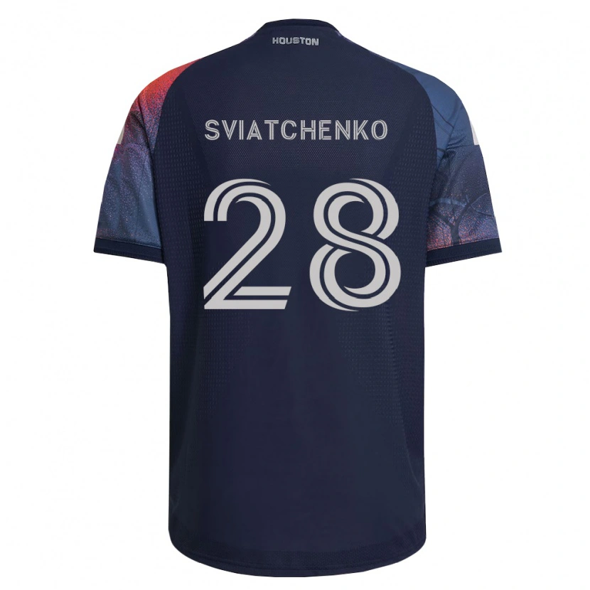 Danxen Heren Erik Sviatchenko #28 Diep Blauw Wit Oranje Uitshirt Uittenue 2026/27 T-Shirt