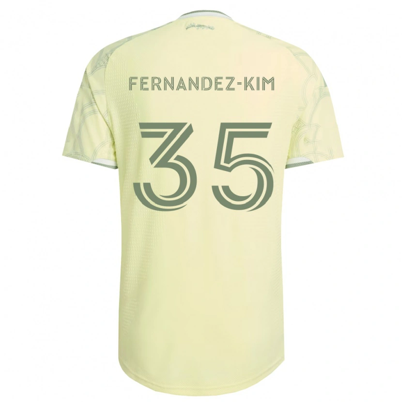 Danxen Heren Lucas Fernandez-Kim #35 Beige Wit Uitshirt Uittenue 2026/27 T-Shirt