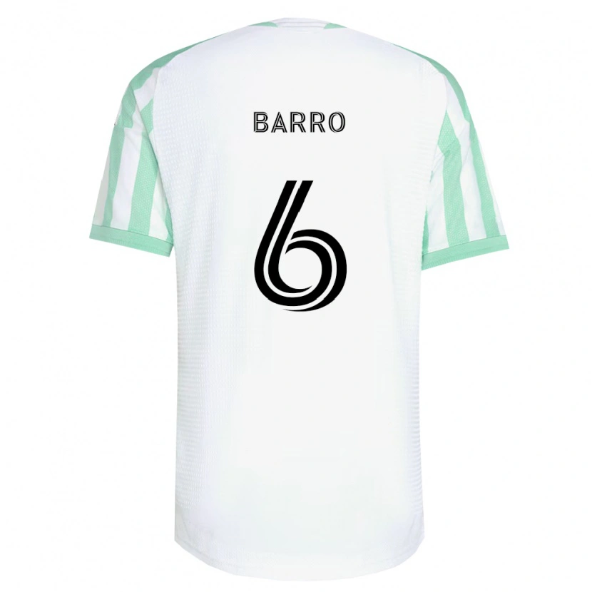 Danxen Heren Djakaría Barro #6 Lichtgroen Zwart Wit Uitshirt Uittenue 2026/27 T-Shirt