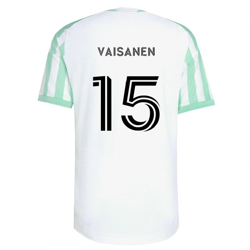 Danxen Heren Leo Väisänen #15 Lichtgroen Zwart Wit Uitshirt Uittenue 2026/27 T-Shirt