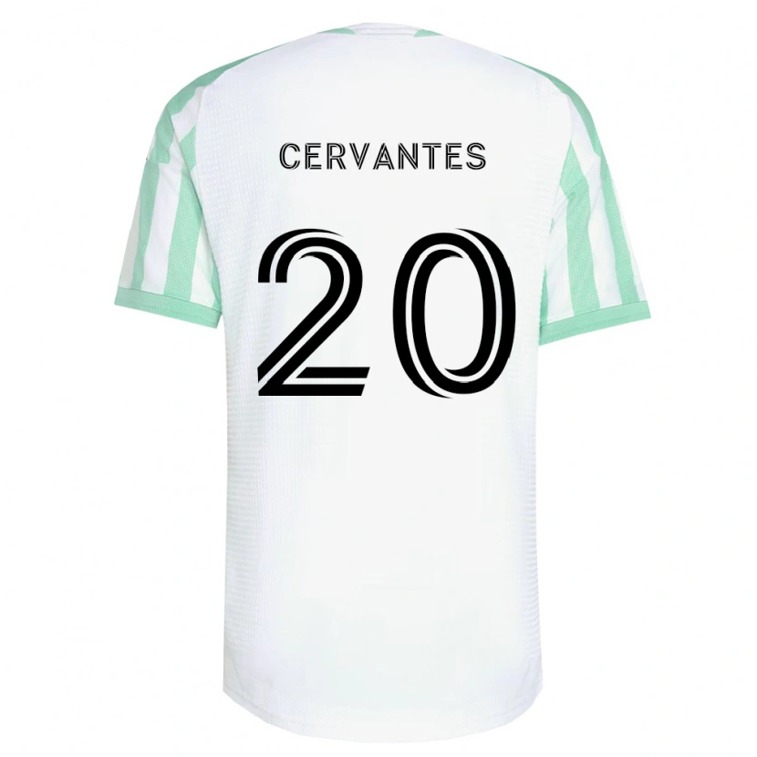 Danxen Heren Aaron Cervantes #20 Lichtgroen Zwart Wit Uitshirt Uittenue 2026/27 T-Shirt