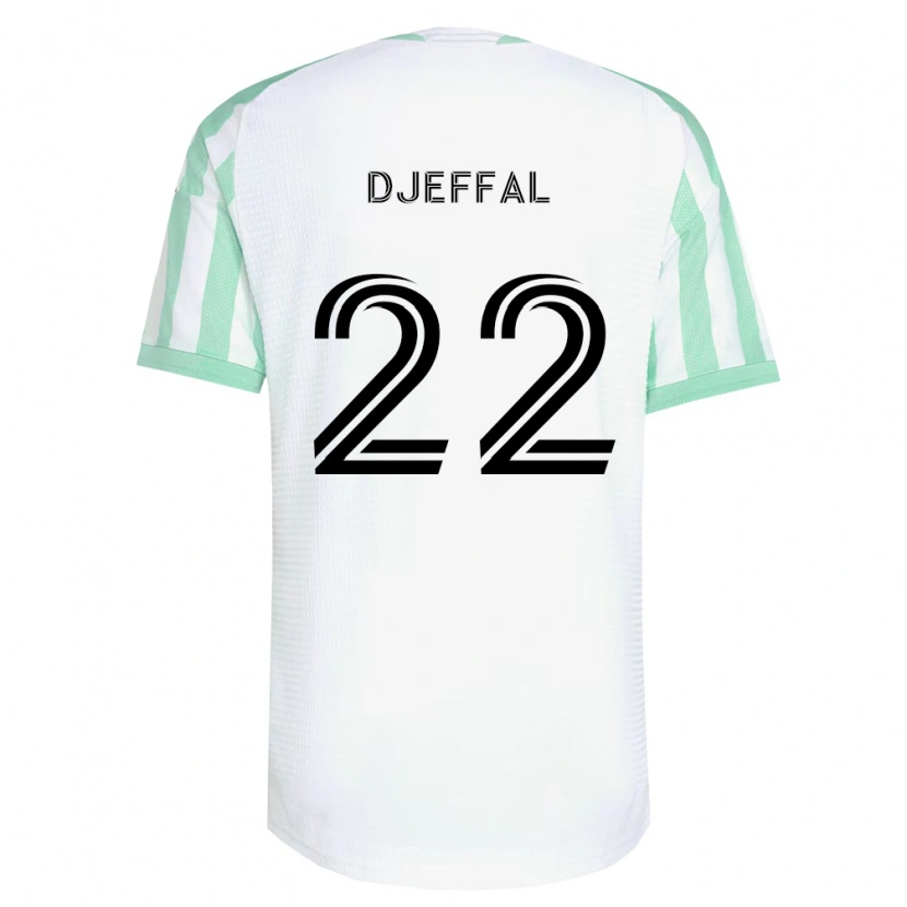 Danxen Heren Sofiane Djeffal #22 Lichtgroen Zwart Wit Uitshirt Uittenue 2026/27 T-Shirt