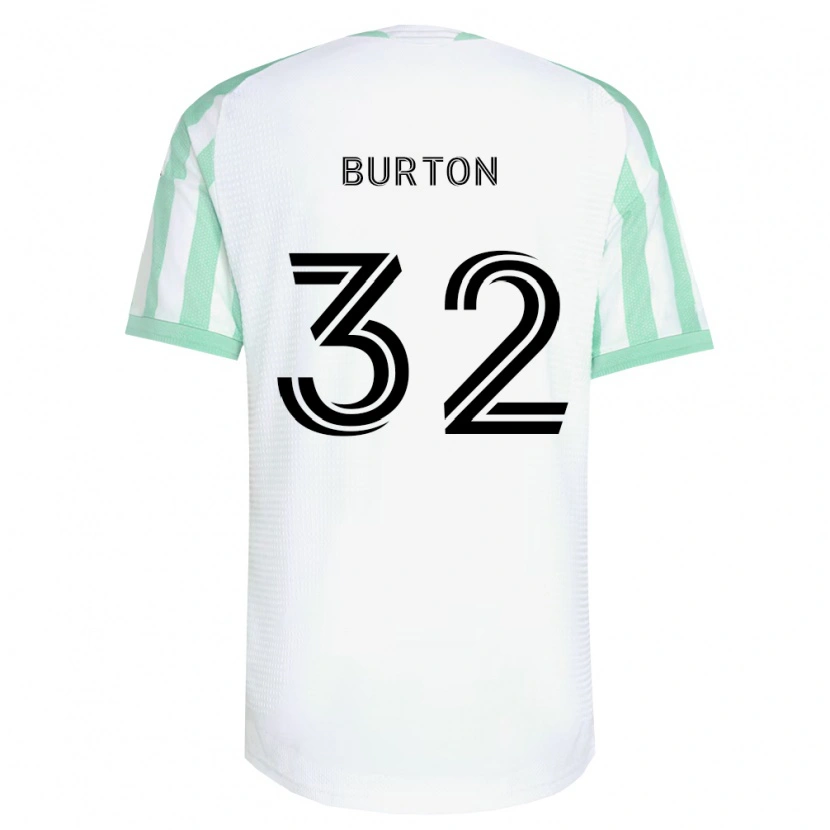 Danxen Heren Micah Burton #32 Lichtgroen Zwart Wit Uitshirt Uittenue 2026/27 T-Shirt