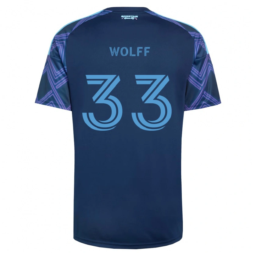Danxen Heren Owen Wolff #33 Koninklijk Blauw Paars Uitshirt Uittenue 2026/27 T-Shirt