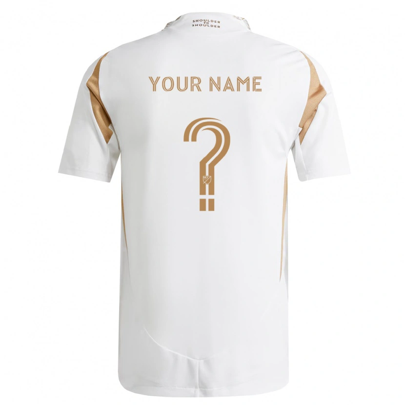 Danxen Heren Uw Naam #0 Wit Bruin Uitshirt Uittenue 2026/27 T-Shirt