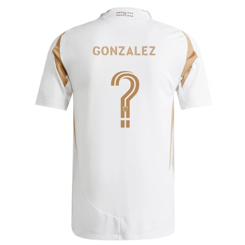 Danxen Heren Mario Gonzalez #0 Wit Bruin Uitshirt Uittenue 2026/27 T-Shirt