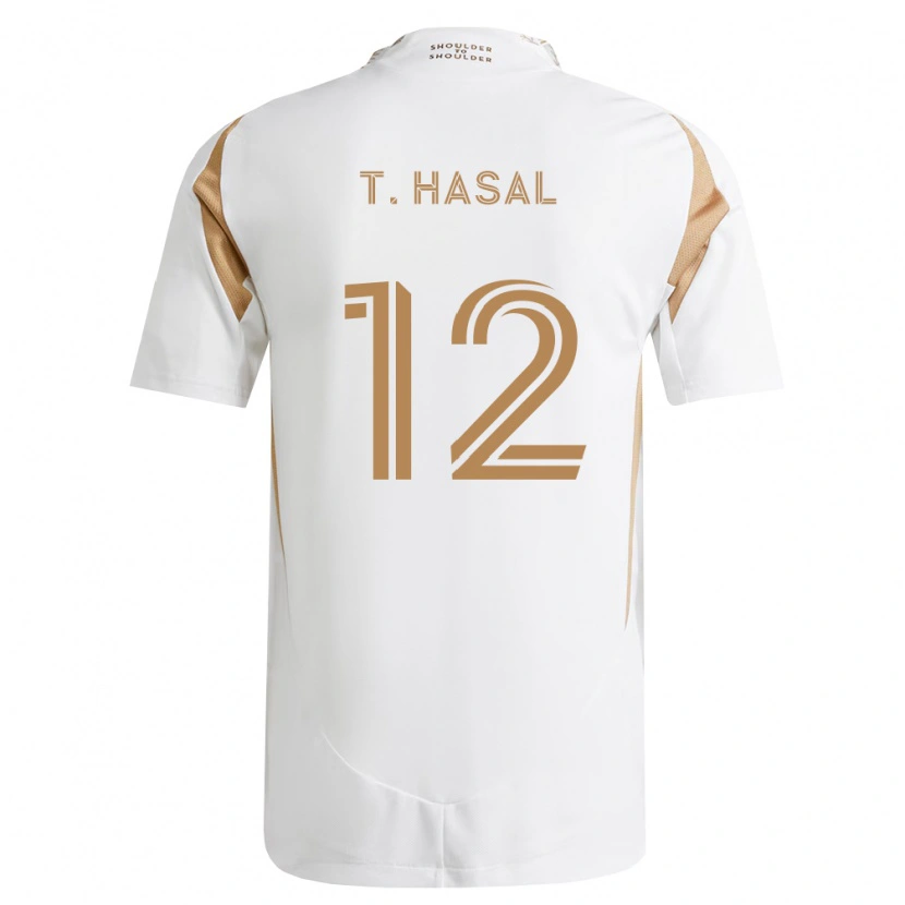 Danxen Heren Thomas Hasal #12 Wit Bruin Uitshirt Uittenue 2026/27 T-Shirt