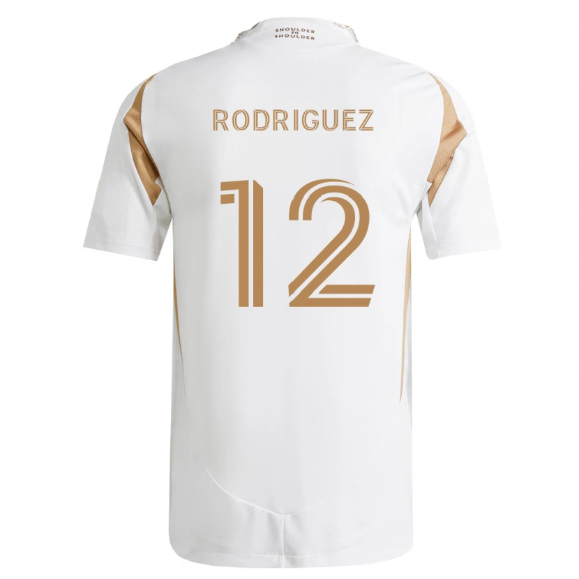 Danxen Heren Jeremi Rodriguez #12 Wit Bruin Uitshirt Uittenue 2026/27 T-Shirt