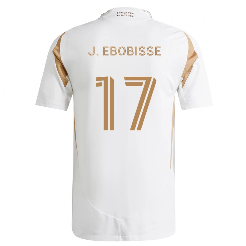 Danxen Heren Jeremy Ebobisse #17 Wit Bruin Uitshirt Uittenue 2026/27 T-Shirt