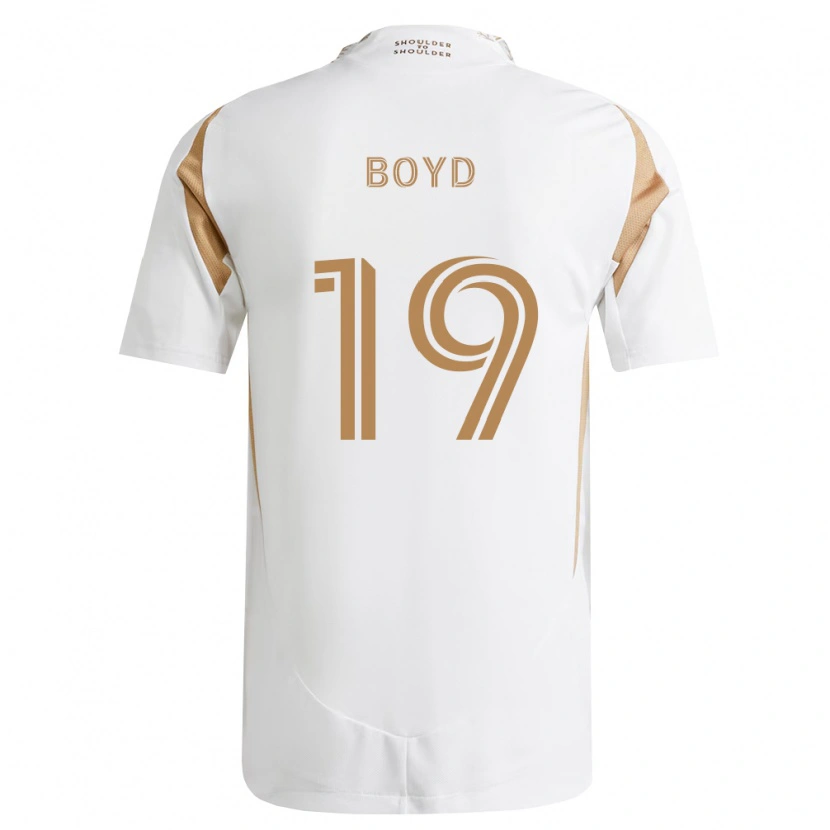 Danxen Heren Tyler Boyd #19 Wit Bruin Uitshirt Uittenue 2026/27 T-Shirt