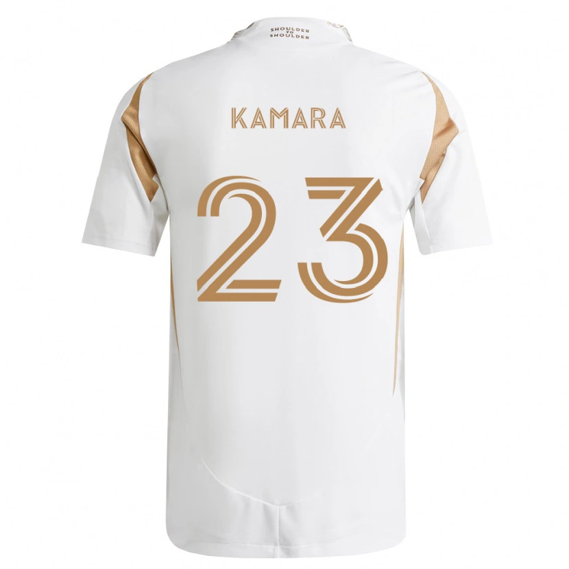 Danxen Heren Kei Kamara #23 Wit Bruin Uitshirt Uittenue 2026/27 T-Shirt