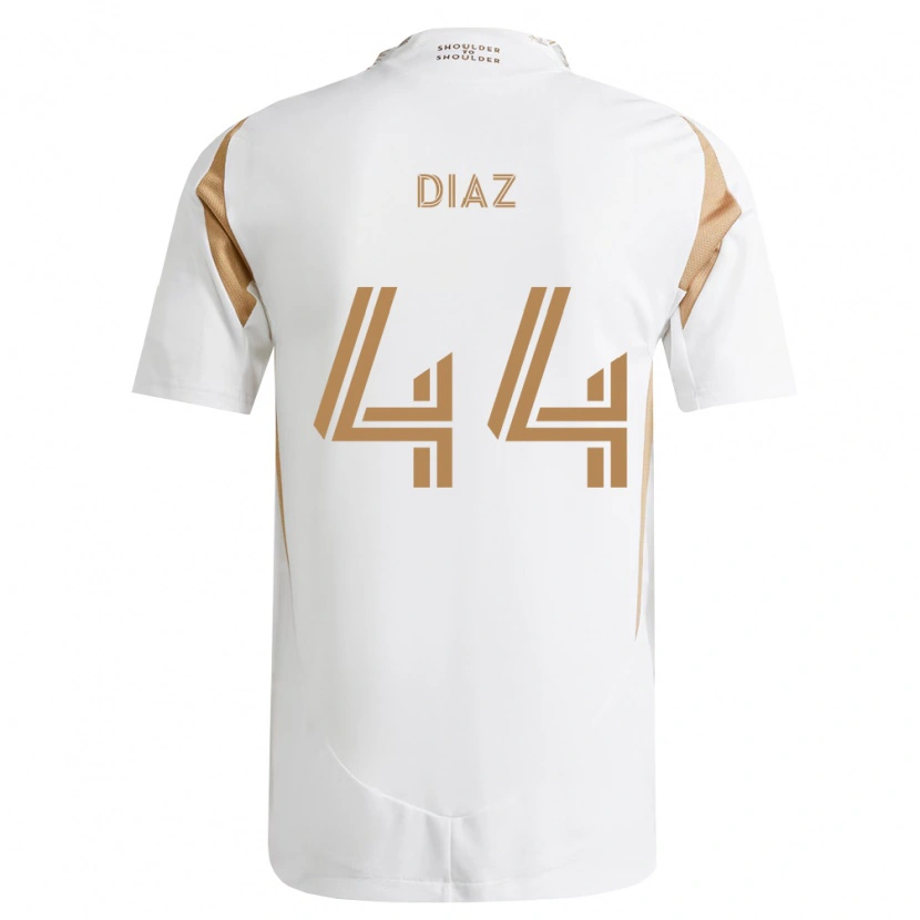 Danxen Heren Christian Díaz #44 Wit Bruin Uitshirt Uittenue 2026/27 T-Shirt