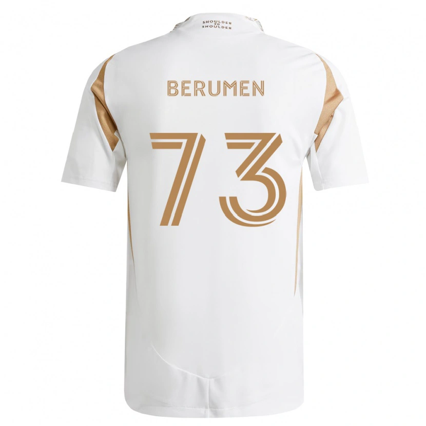 Danxen Heren Eddy Berumen #73 Wit Bruin Uitshirt Uittenue 2026/27 T-Shirt