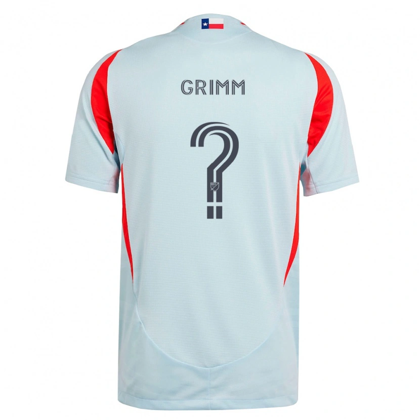 Danxen Heren Mason Grimm #0 Donkergrijs Wit Rood Uitshirt Uittenue 2026/27 T-Shirt