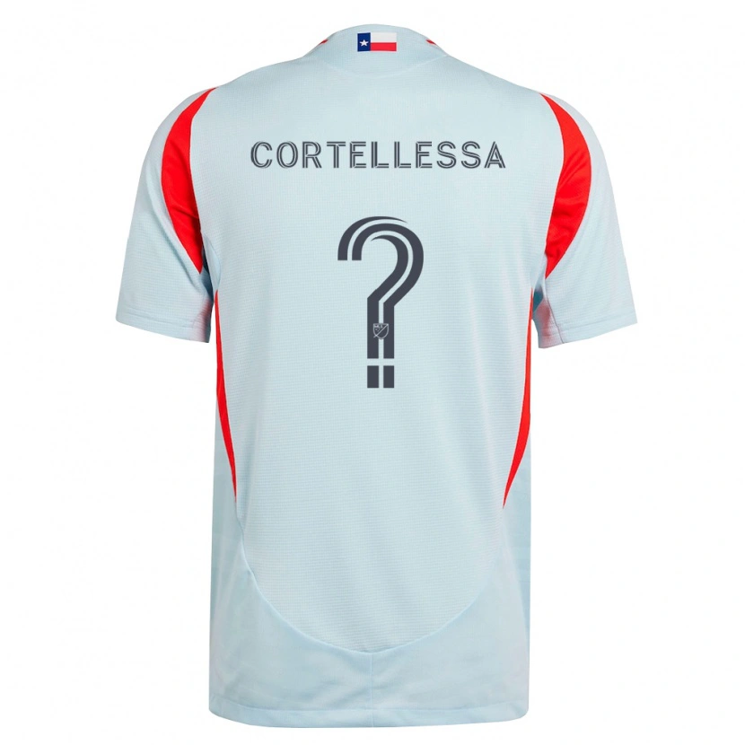Danxen Heren Michael Cortellessa #0 Donkergrijs Wit Rood Uitshirt Uittenue 2026/27 T-Shirt