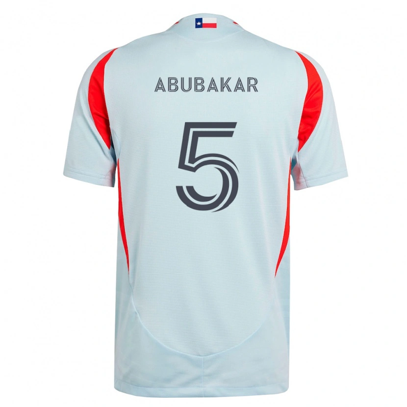 Danxen Heren Lalas Abubakar #5 Donkergrijs Wit Rood Uitshirt Uittenue 2026/27 T-Shirt