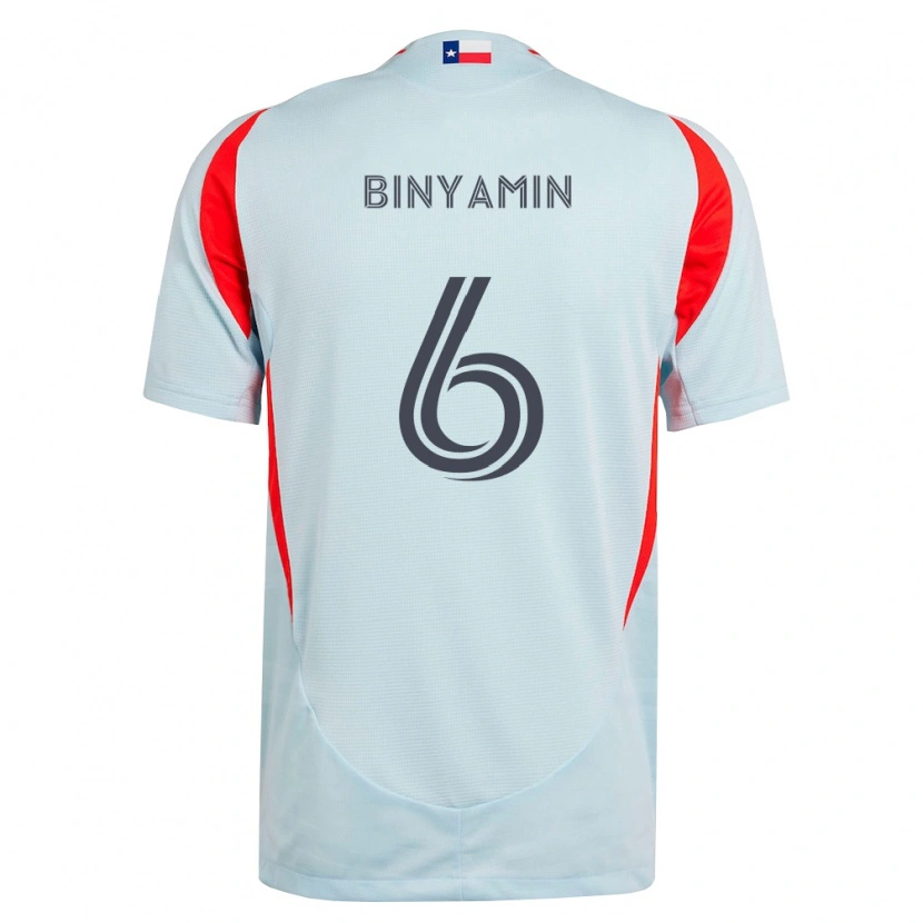 Danxen Heren Ran Binyamin #6 Donkergrijs Wit Rood Uitshirt Uittenue 2026/27 T-Shirt