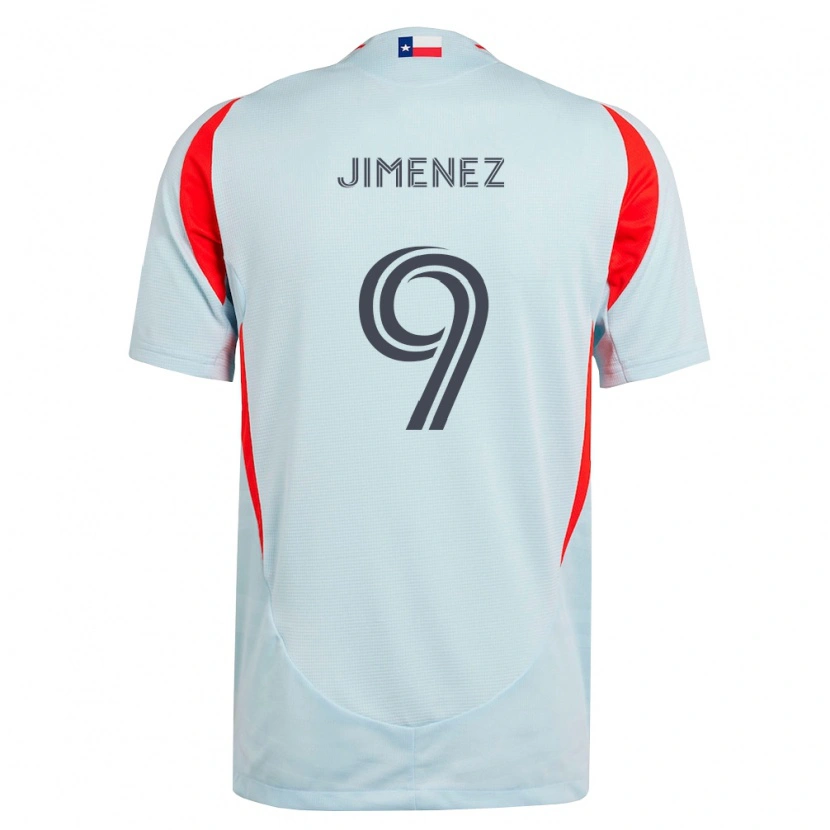 Danxen Heren Jesús Jiménez #9 Donkergrijs Wit Rood Uitshirt Uittenue 2026/27 T-Shirt