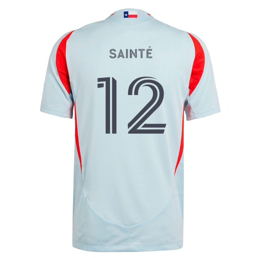 Danxen Heren Carl Sainté #12 Donkergrijs Wit Rood Uitshirt Uittenue 2026/27 T-Shirt