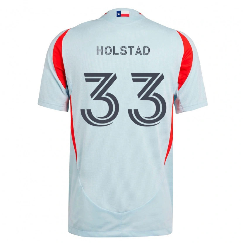 Danxen Heren Clay Holstad #33 Donkergrijs Wit Rood Uitshirt Uittenue 2026/27 T-Shirt