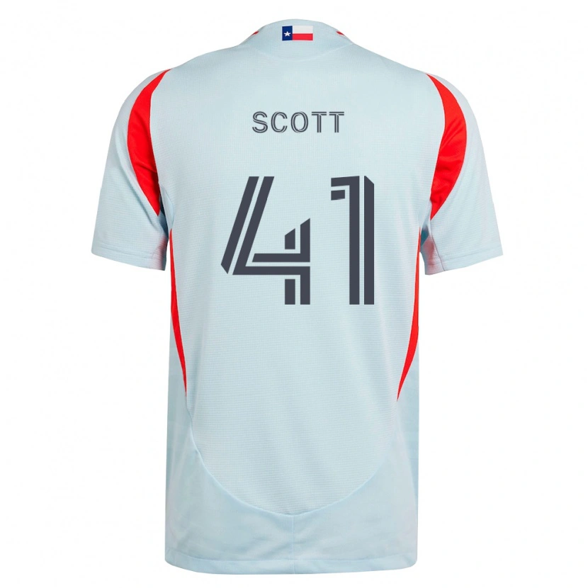 Danxen Heren Tarik Scott #41 Donkergrijs Wit Rood Uitshirt Uittenue 2026/27 T-Shirt