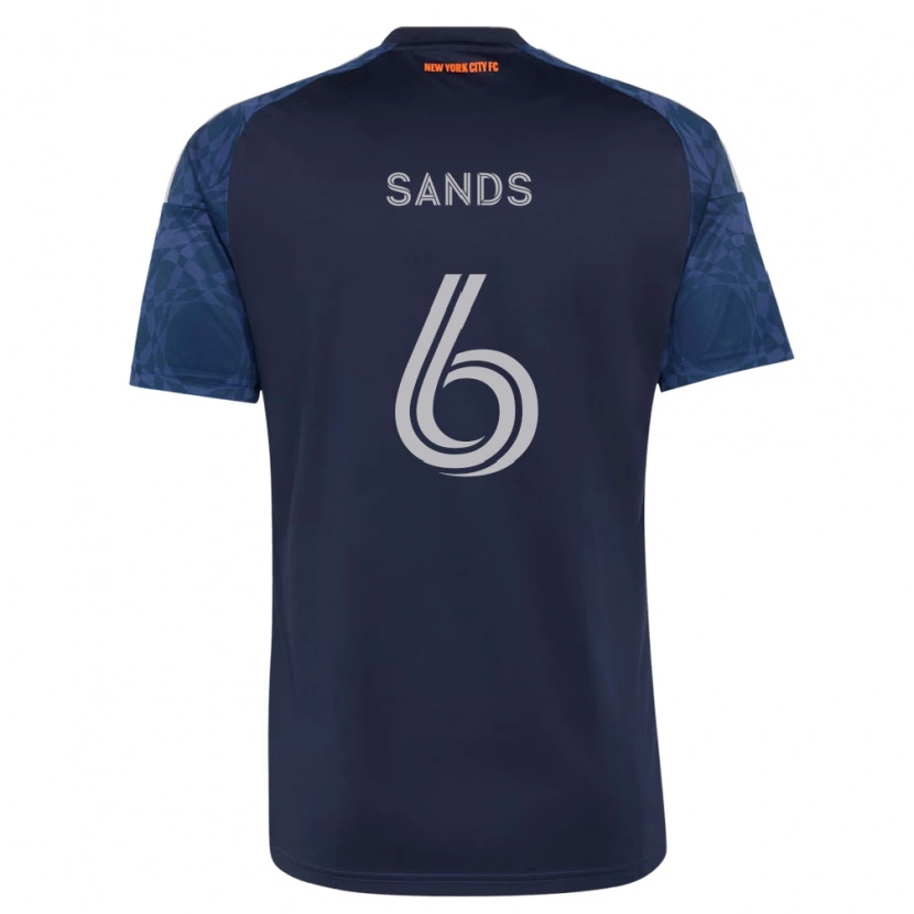 Danxen Heren James Sands #6 Diep Blauw Wit Uitshirt Uittenue 2026/27 T-Shirt