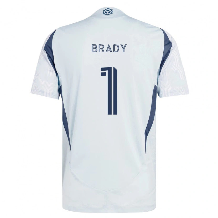 Danxen Heren Chris Brady #1 Blauw Grijs Wit Uitshirt Uittenue 2026/27 T-Shirt