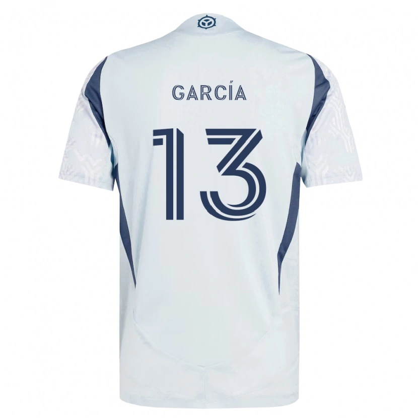 Danxen Heren Deijan García #13 Blauw Grijs Wit Uitshirt Uittenue 2026/27 T-Shirt