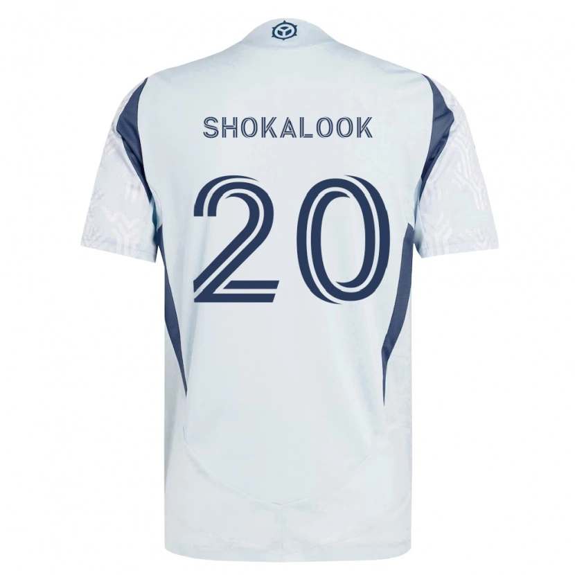 Danxen Heren Jason Shokalook #20 Blauw Grijs Wit Uitshirt Uittenue 2026/27 T-Shirt