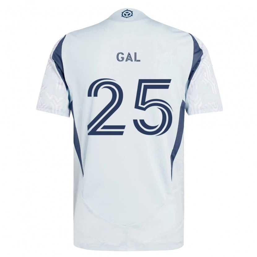 Danxen Heren Jeff Gal #25 Blauw Grijs Wit Uitshirt Uittenue 2026/27 T-Shirt