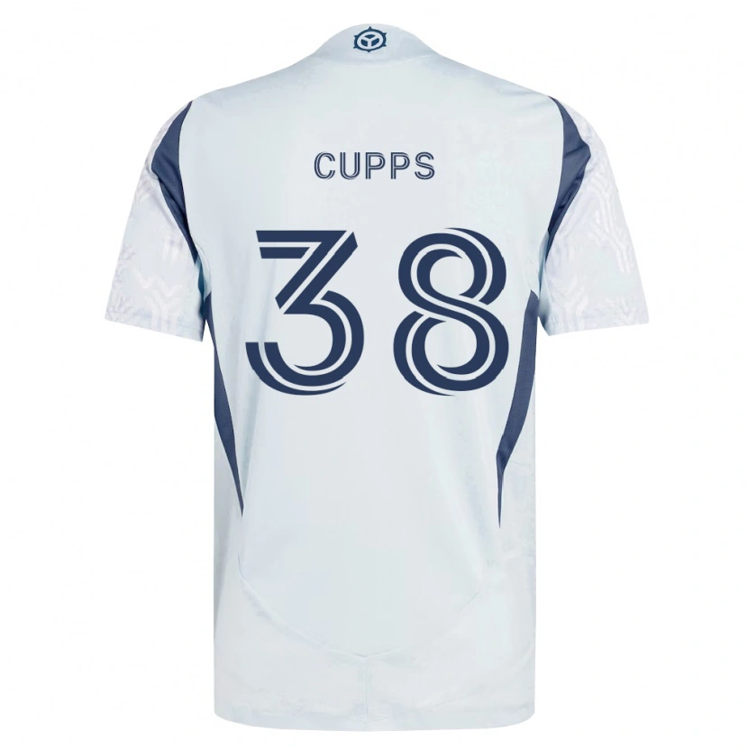 Danxen Heren Christopher Cupps #38 Blauw Grijs Wit Uitshirt Uittenue 2026/27 T-Shirt