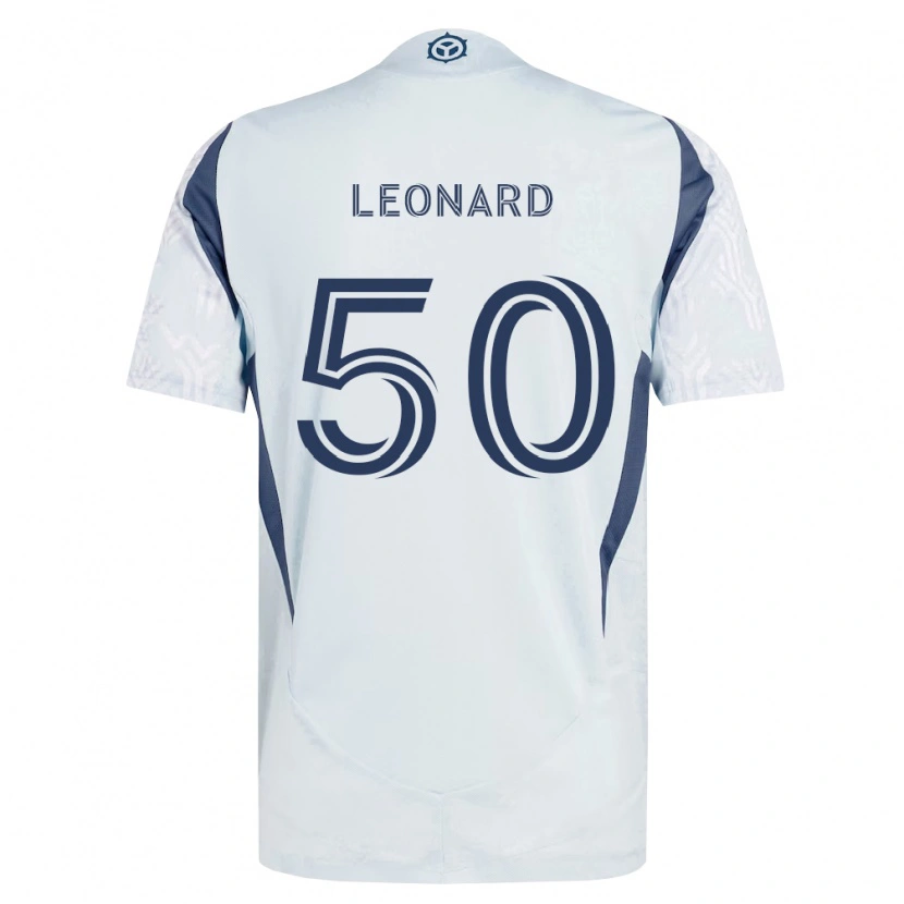 Danxen Heren Eric Leonard #50 Blauw Grijs Wit Uitshirt Uittenue 2026/27 T-Shirt